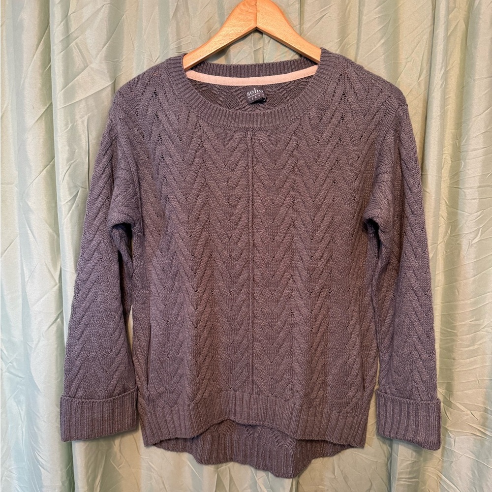 NY & Company SoHo Slouch Sweater, Grey, Size XS